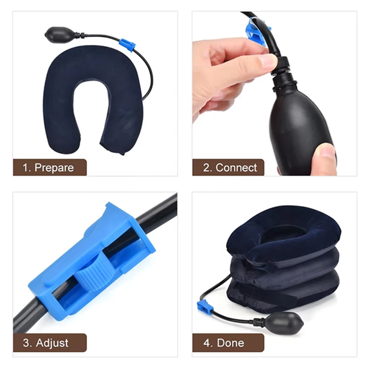 3 Layer Adjustable Neck Pillow For Back Pain Relief