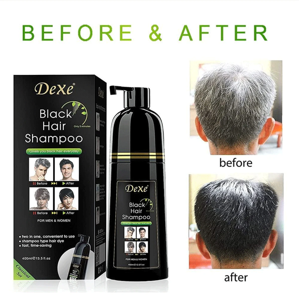 Original Dexe Black Hair Shampoo {200 ML}