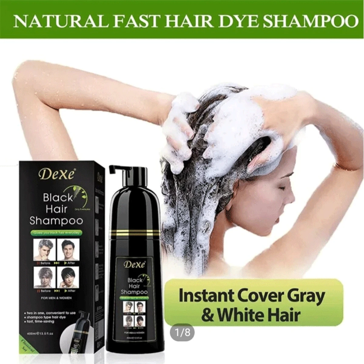 Original Dexe Black Hair Shampoo ( 400 ml)