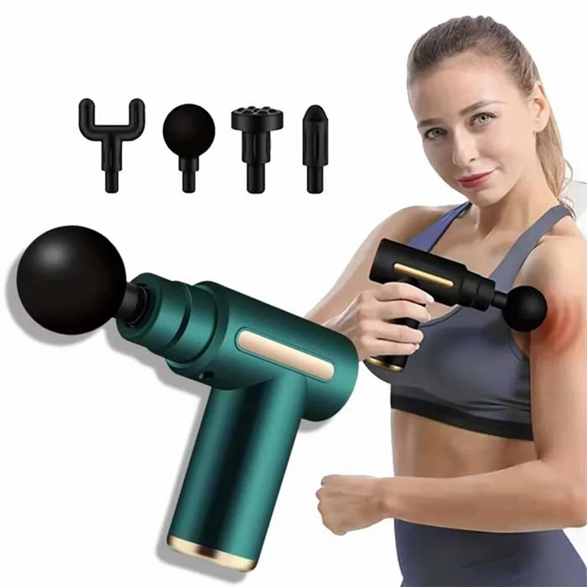 Full Body Gun Massager Rechargeable  (1 year warranty )