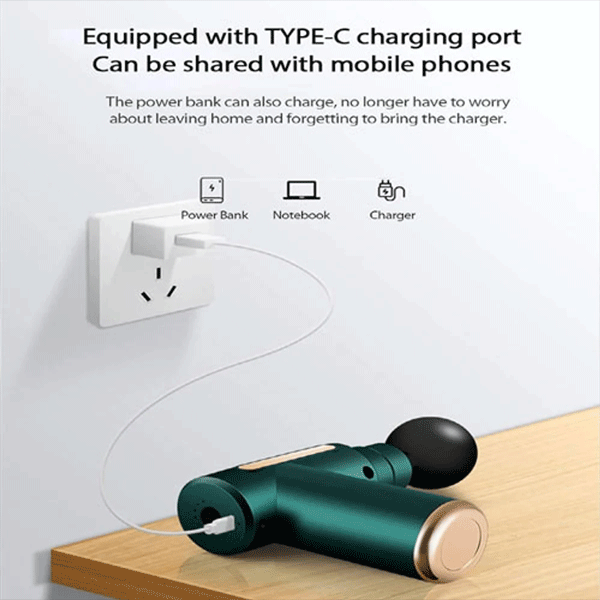 5 in 1 Gun Massanger Rechargeable